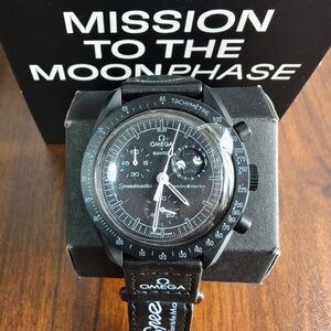 Swatch X Omega Mission To The Moonphase New Moon Watch
